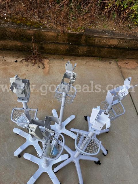 Lot of 6 medical rolling stands WelchAllyn