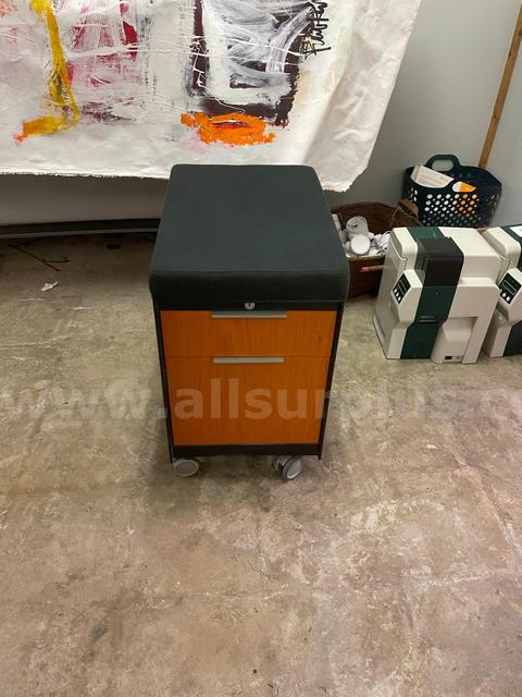 (12) each Portable locking  filing cabinet with seating cushion