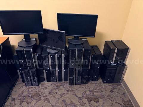 PCs, Laptops, Storage Bay, Monitors, and Printers