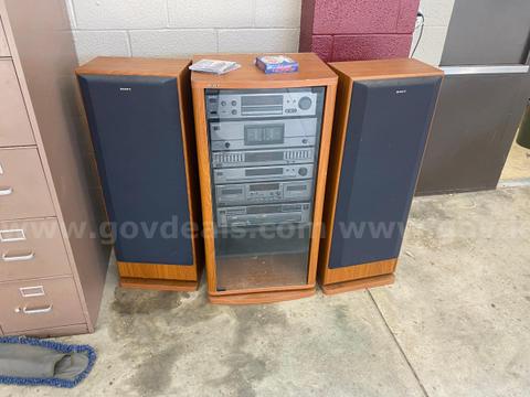 large Sony home stereo system