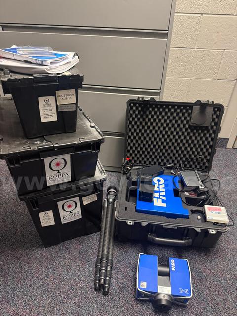 FARO Focus X300 HDR 3D Laser Scanner Package β Targets, Spheres, Tripods, Hard Case &