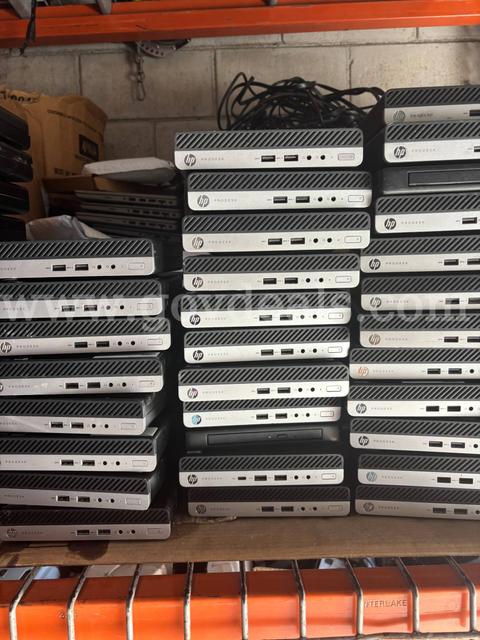 LOT OF 101 HP MINI PC'S 6-10TH GEN WITH ADAPTERS