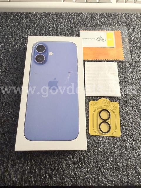 iPhone 16, Ultramarine,128GB ATT(UNLOCKED) Original box and Acessories