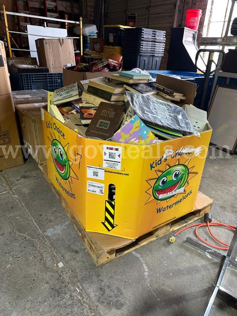 Pallet full of books