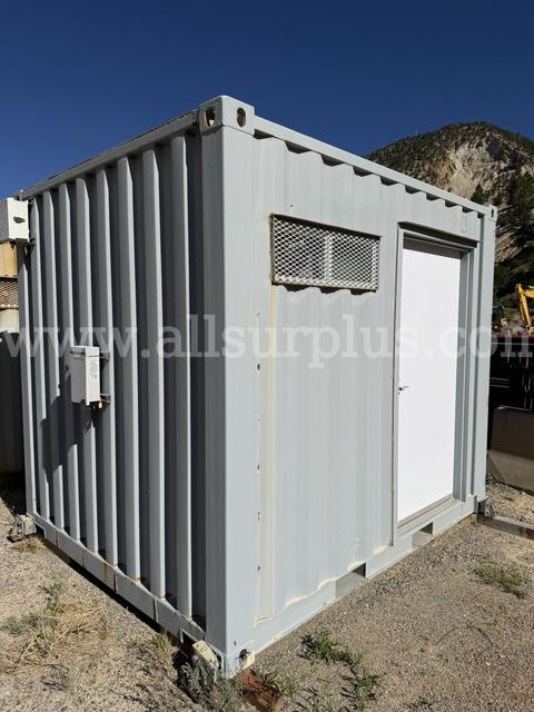 Connex Shipping Container with Solar Power Generation Equipment, 10ft, Qty 1 Uni
