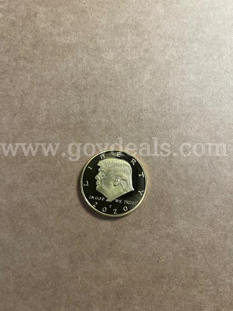 Gold tone Trump Dollar