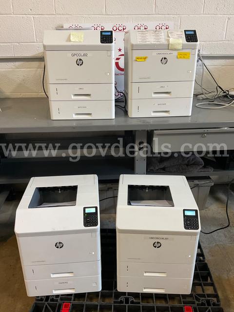 Lot of 4 LaserJet Enterprise Printers