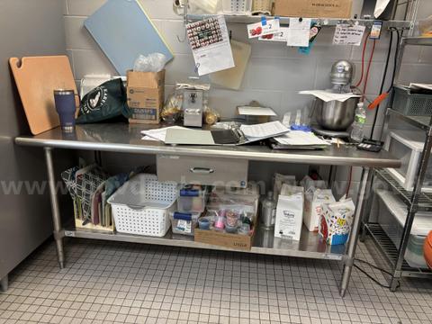 Duke 72" Stainless Prep Table