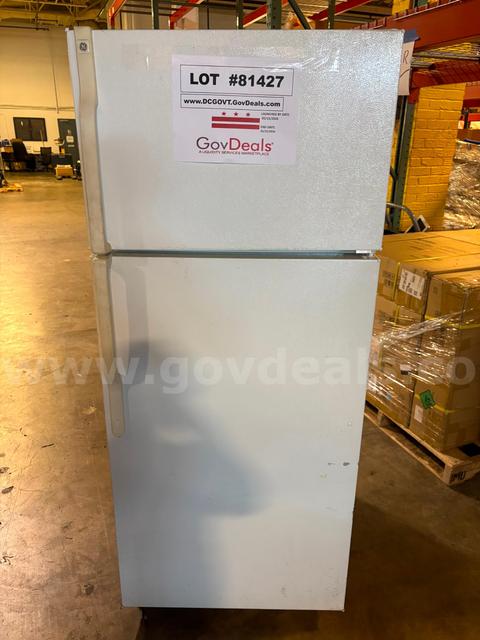 GE 17.5 cu. ft. Top Freezer Refrigerator in White