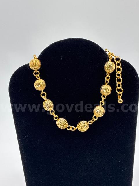 Beautiful, Ladies, 7 - 81/2 Inch Bubble Bracelet, 24K Gold Filled.