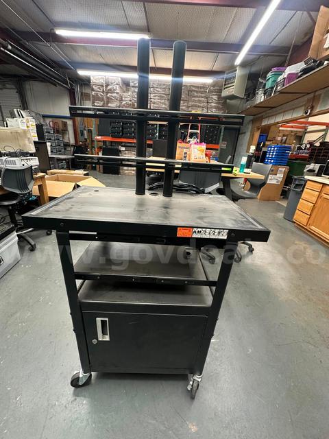 Mobile TV / AV Cart with Dual Display Mount