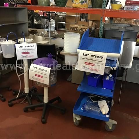 Lot of 9~Suction Trolleys w/Canisters holders