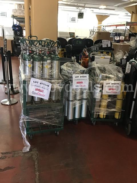 Oxygen Cylinders - 60 cylinders on 5 carts