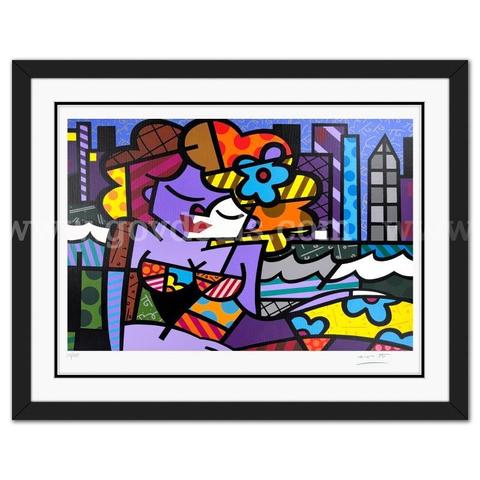 Britto, "Downtown Girl" Limited Edition Fine Art