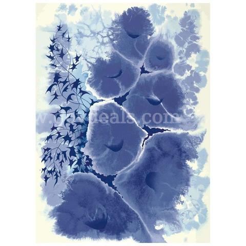 Eyvind Earle (1916-2000), "Mauve Floral" Limited Edition Fine Art