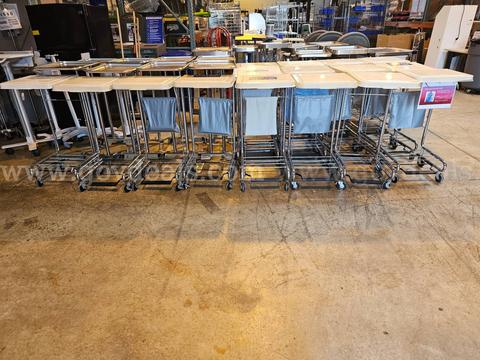 Rolling Medical Linen Carts W/Foot Pedal - lot of 22