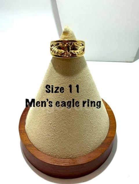 Stunning, Men's, Real 24k Gold Filled, Size 11, Eagle Ring