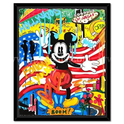 Nastya Rovenskaya, "Back in the U.S.A" Original Fine Art