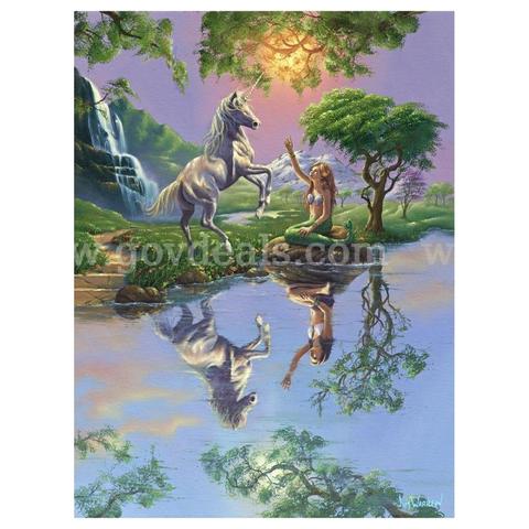Jim Warren, "Mermaid Reflections" Limited Edition Fine Art