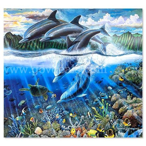 Robert Lyn Nelson, "Glisten of Na Pali" Collectible Fine Art