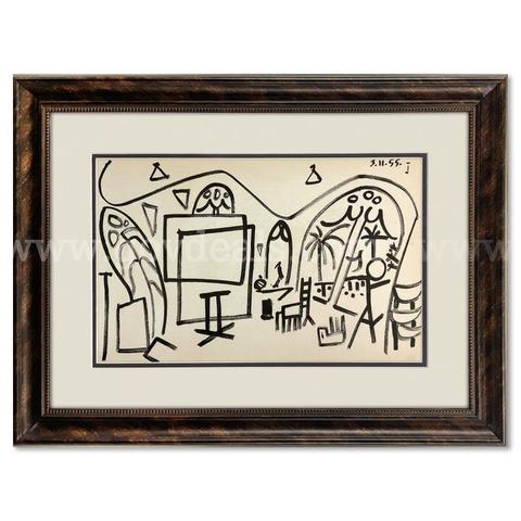 Pablo Picasso (1881-1973), "Carnet de Californie 3.11.55-1" Collectible Fine Art