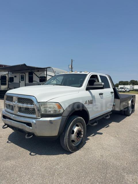 2014 RAM 5500 Heavy Duty Crew Cab 4x4 6.7L Cummins Turbo Diesel Flatbed – 157,93