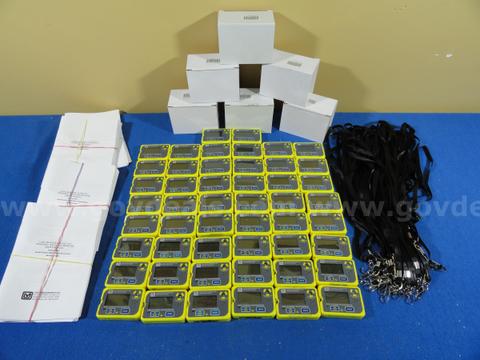 UNUSED! LOT of 50 Ludlum 25 Personal Radiation Monitors Detector Dosimeter Geiger Counter