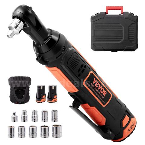 SHIPPING AVAILABLE 3/8" Cordless Electric Ratchet Wrench Set, 12V 33 Ft-lbs Power Ratchet Tool Kit, 45-Min(A3-28）