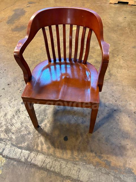 Wooded Armchairs - (Lot of 19 )