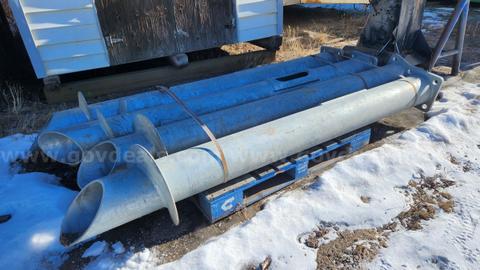 Pallet of Four Screw Piles