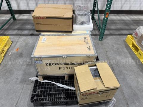Variable Frequency Drives, F150 Inverter, Teco Westinghouse, 15HP to 150HP, Qty 4 VFDs