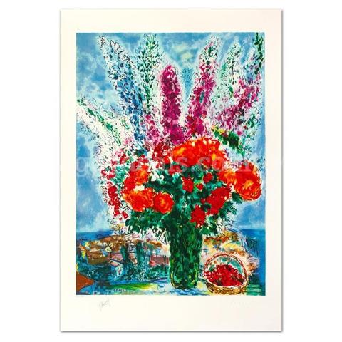 Marc Chagall (1887-1985), "Le Bouquet De Renoncules" Limited Edition Fine Art