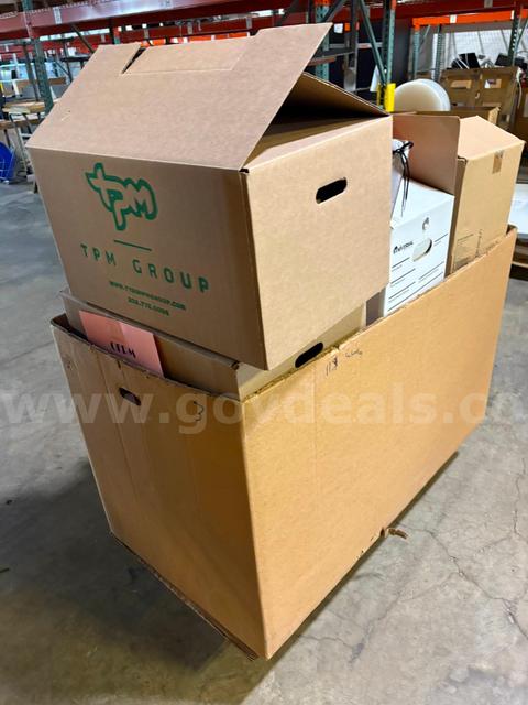Various OFFICE SUPPLIES - FOLDERS, BINDER CLIPS, HOLE PUNCHERS ETC.