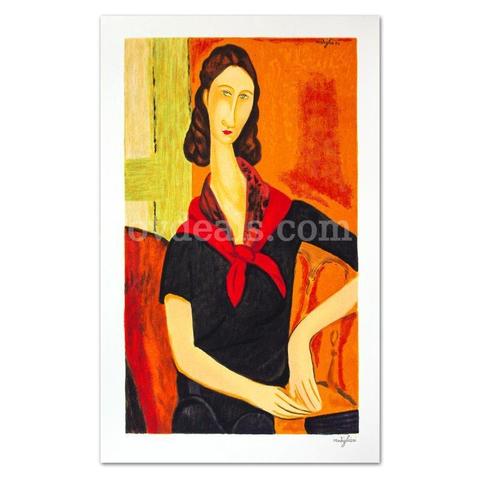 Amedeo Modigliani (1884-1920), "Jeanne Hebuterne" Limited Edition Fine Art