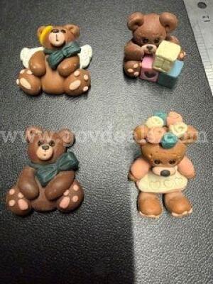 Collection of Vintage, Suzi Clay Figures