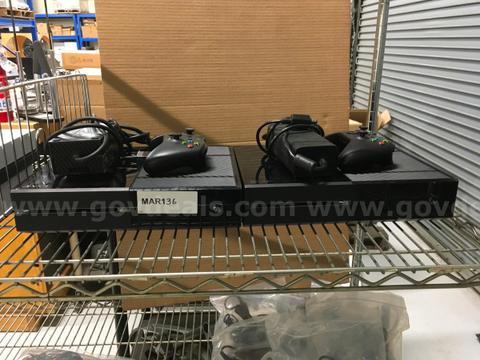 Qty 2 - Xbox One w/ Controller & Power Cable