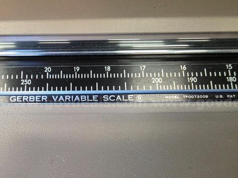 Gerber Scientific Instrument Variable Scale TP007200B