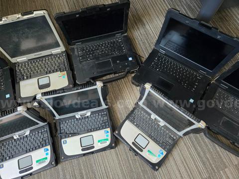 Lot of 11 Toughbook Laptops