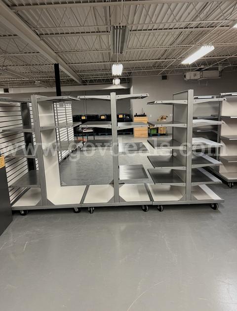 Lot of 3 Shelving on Wheels