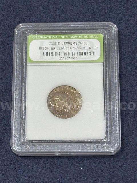 2005D - Jefferson 5c Bison Brilliant Uncirculated