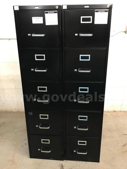 2 File Cabinets(5 Drawer)