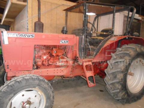 Lot of (1) Belarus 510 Tractor, 523 Hours.