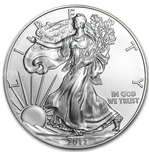 2012 American Silver Eagle| 1 Troy Oz .999 Fine Silver| Uncirculated