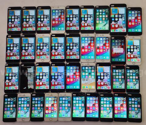 Lot of (37) Apple iPhones – Mixed Models (5/5c/5s/6/6s/7) – Reset & Activated