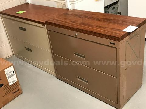 2 Lateral File Cabinets(2 Drawer)
