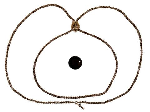 8kt Vintage Sliding Watch Chain