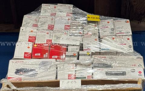 Mixed lot of New Genuine OEM Canon Toners and Drum Cartrdiges-80 Units