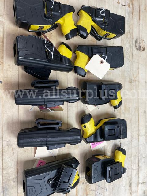 (10)TASER X2 Conducted Electrical Weapon (CEW) in Yellow excellent condition W/BELT HOLSTERSO