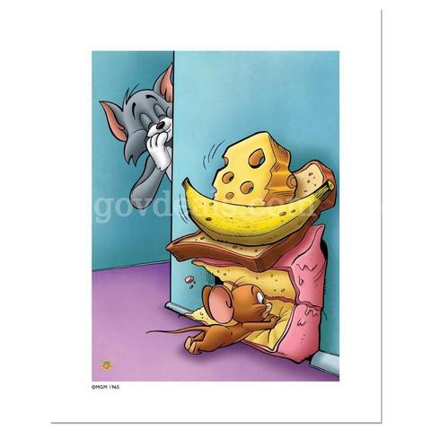 Tom and Jerry, "Tom and Jerry, Hidin the Cheese" Limited Edition Fine Art