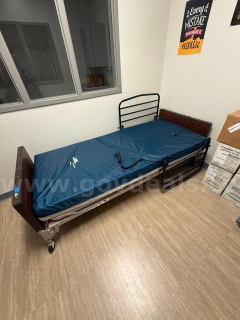 GF Health Products Full Electric Hospital Bed w/ Rails & Hand Control (Model FBO-7104-902)